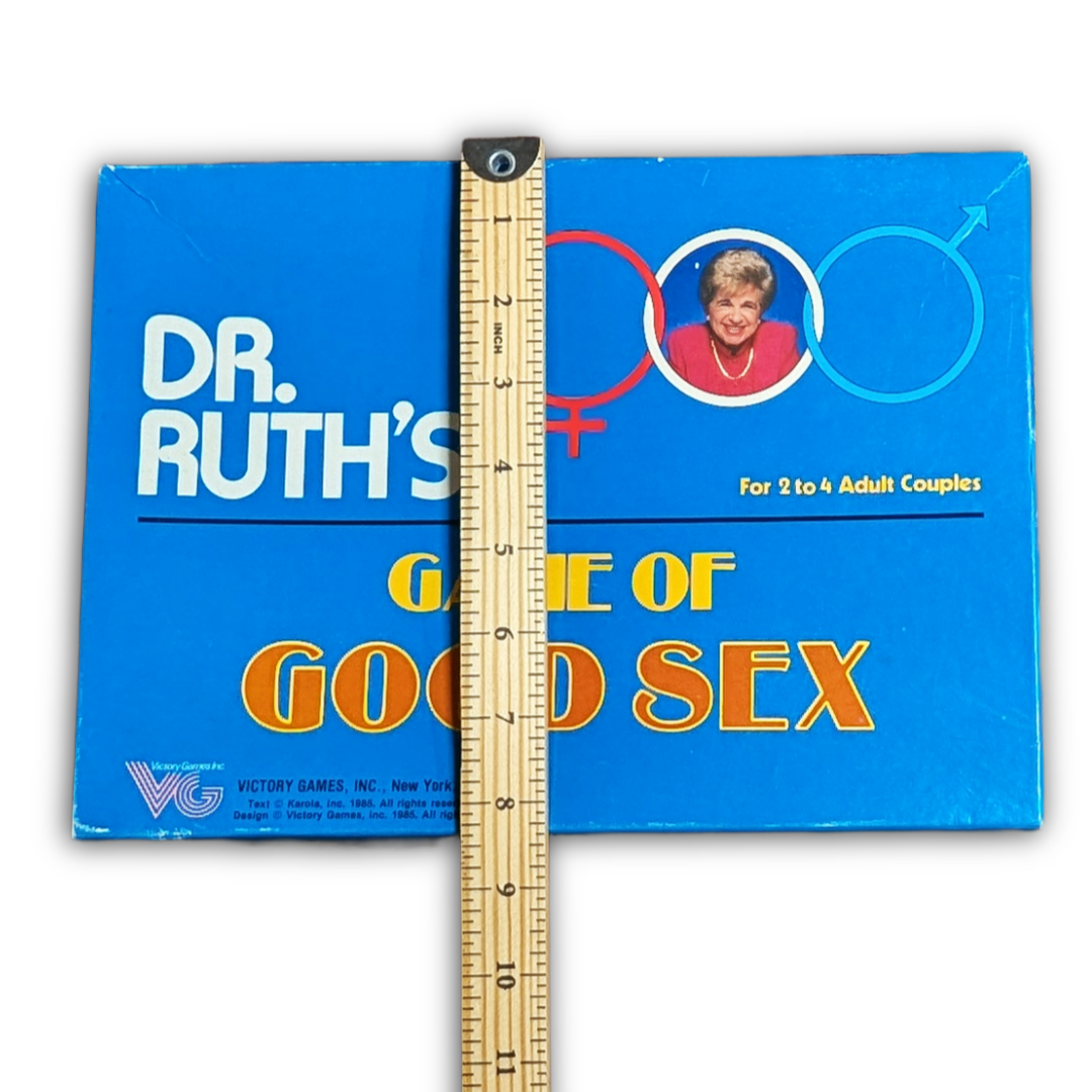 Dr. Ruth's Game of Good Sex board game, published 1985, appears complete