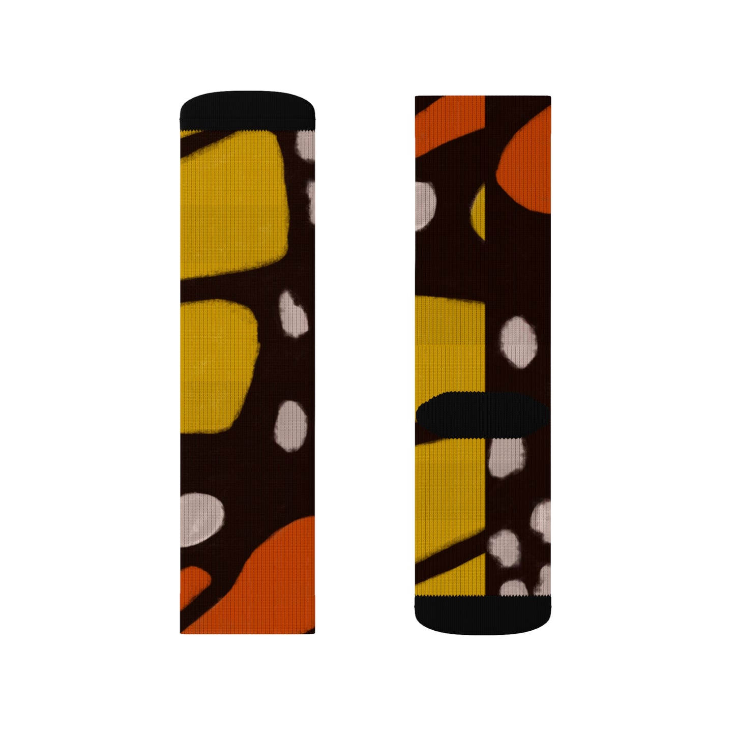 Monarch Majesty Unisex Cushioned Crew Socks ft. Original Butterfly Wing Art