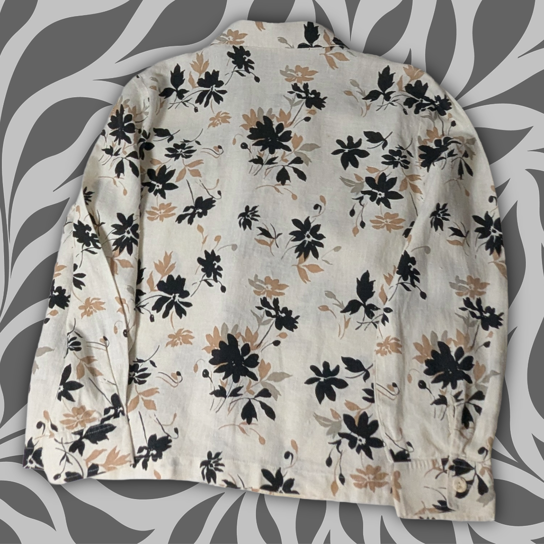 Vintage 20 South Floral Button-Down Blouse