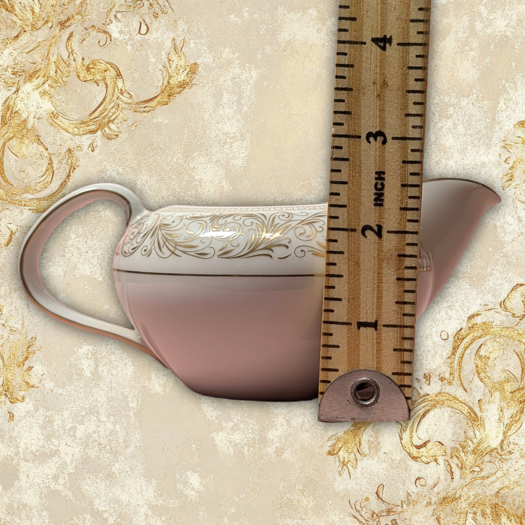 Harmony House Renaissance Pattern (3690) 1950s Fine China Creamer with cedar/cinnamon/sandalwood candle
