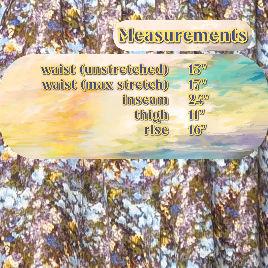 FRNCH Paris size Small Impressionistic Floral Viscose/Linen blend Palazzo Pants