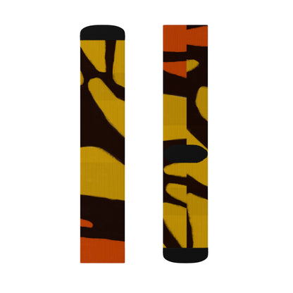 Monarch Majesty Unisex Cushioned Crew Socks ft. Original Butterfly Wing Art