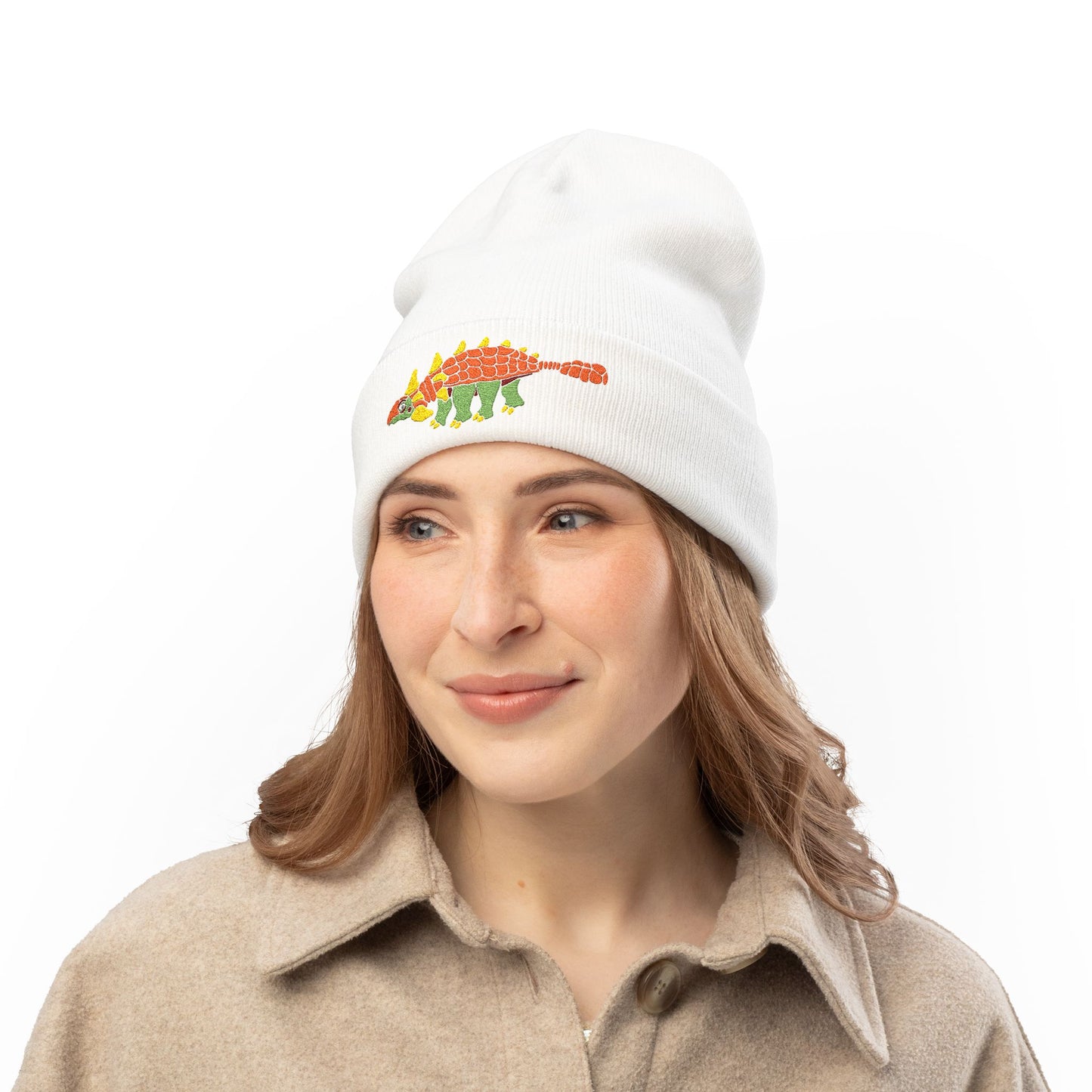 Ankylosaurus Embroidered Beanie