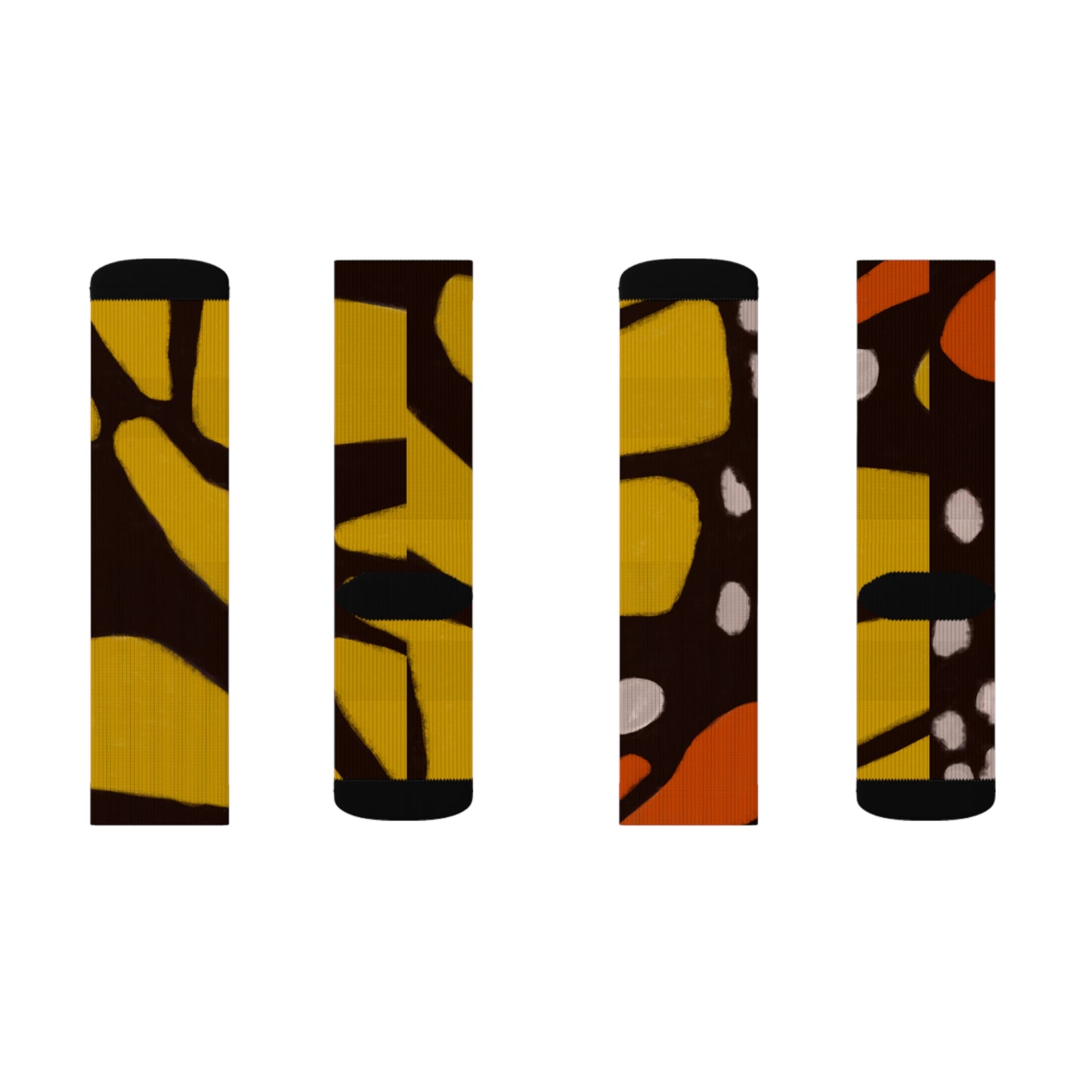 Monarch Majesty Unisex Cushioned Crew Socks ft. Original Butterfly Wing Art