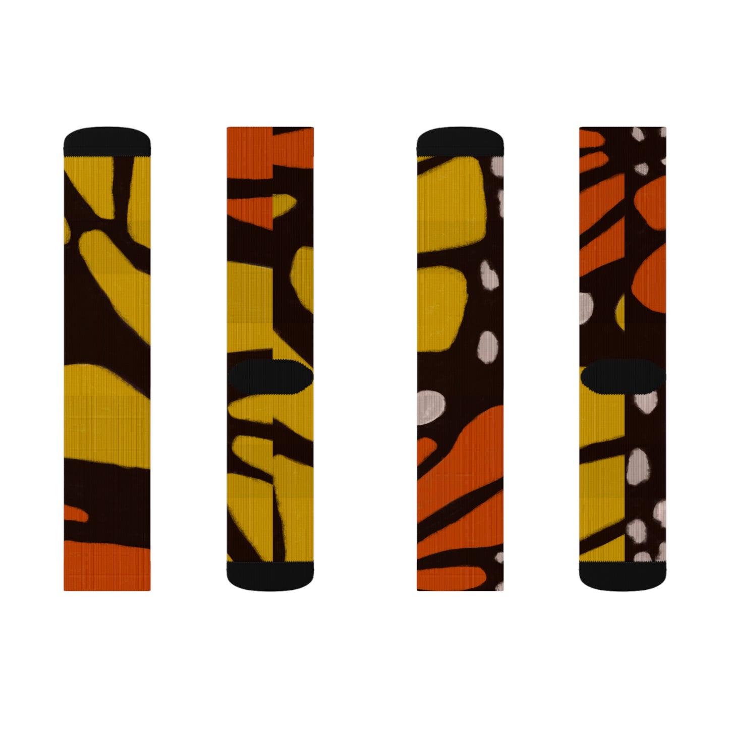 Monarch Majesty Unisex Cushioned Crew Socks ft. Original Butterfly Wing Art