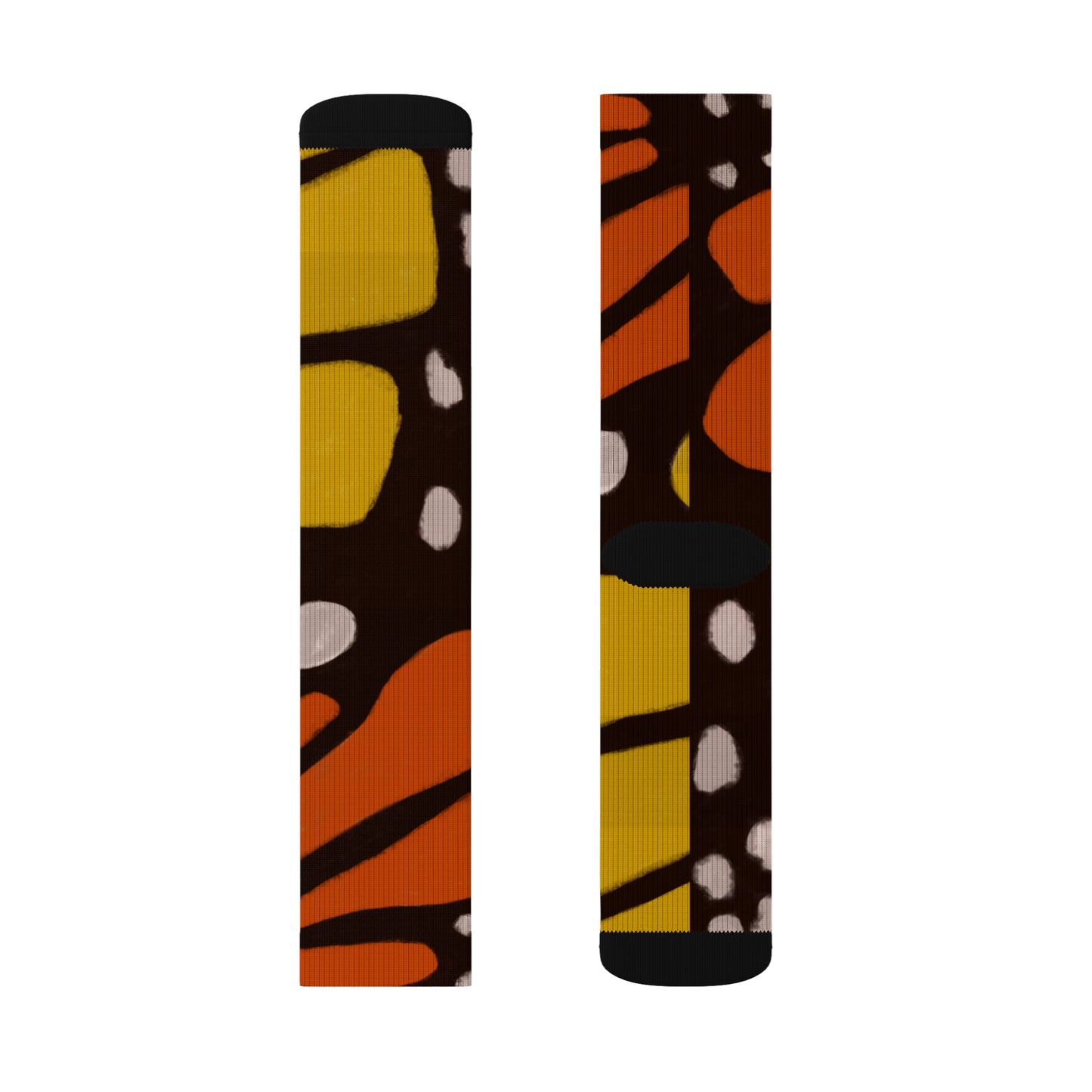 Monarch Majesty Unisex Cushioned Crew Socks ft. Original Butterfly Wing Art