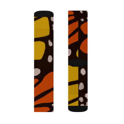 Monarch Majesty Unisex Cushioned Crew Socks ft. Original Butterfly Wing Art