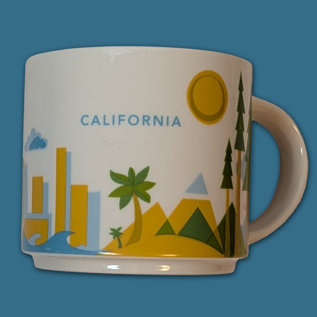 Starbucks You Are Here California Mug 14oz Coffee Cup YAH Series 2013 Original