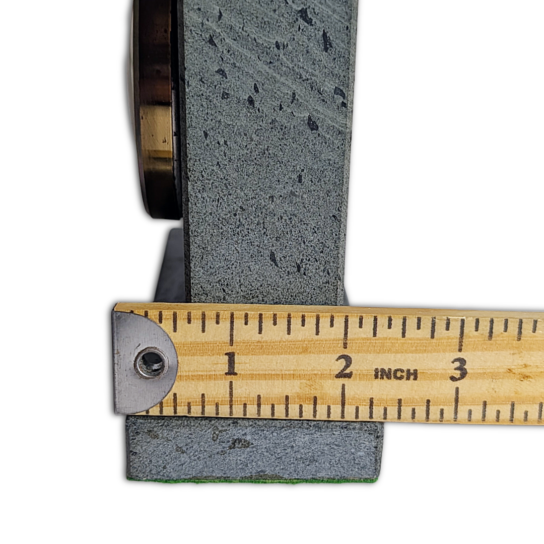 Mid-Century Mercedes Mantel Clock in Green Aventurine Case with original Junghans Quartz W756 Movement