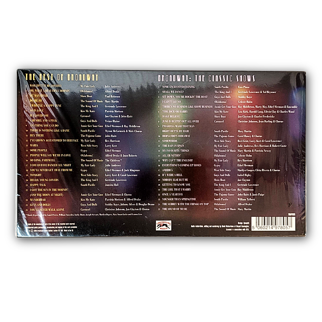 Broadway: The Great Original Cast Recordings, a 2-disc CD set released by Sony/Legacy, unopened