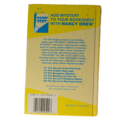 Nancy Drew: The Hidden Staircase by Carolyn Keene, 1991 printing, hardback
