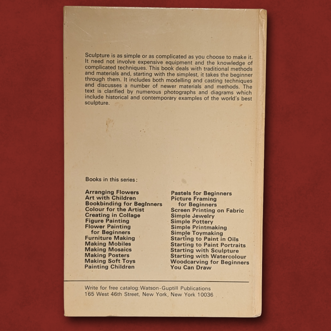 Starting with Sculpture by Robert Dawson (Hardcover, 1968 Printing)