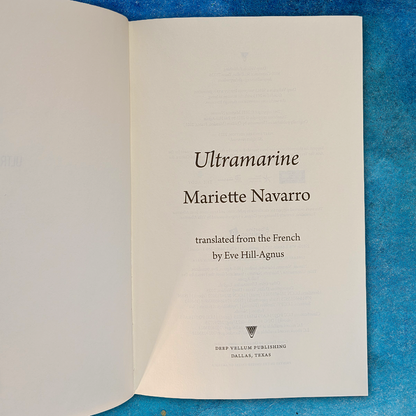 Ultramarine by Mariette Navarro (2025, Trade Paperback)