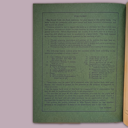 The Round Table Art Book, v. VII, 1930 Art Appreciation with Color/B&W Illus.