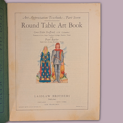 The Round Table Art Book, v. VII, 1930 Art Appreciation with Color/B&W Illus.