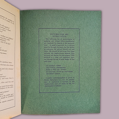 The Round Table Art Book, v. VII, 1930 Art Appreciation with Color/B&W Illus.