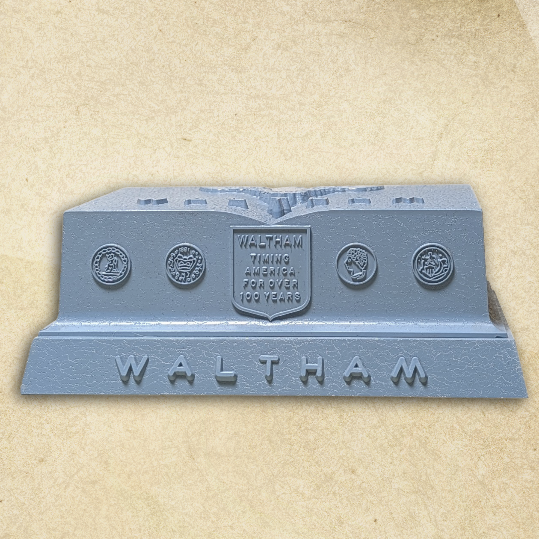 Blue Waltham Vintage Watch Presentation Box BOX ONLY