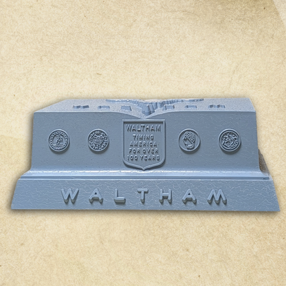 Blue Waltham Vintage Watch Presentation Box BOX ONLY