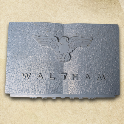 Blue Waltham Vintage Watch Presentation Box BOX ONLY
