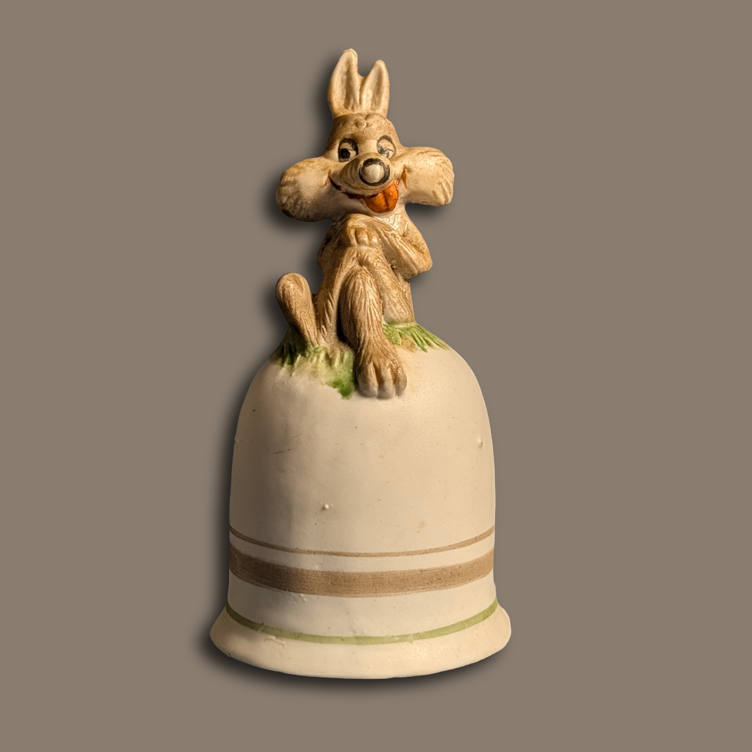 Price Products 1979 "Ugly Vintage" Licensed Looney Toons Wile E. Coyote bisque bell