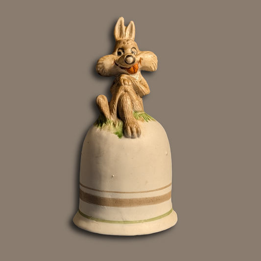 Price Products 1979 "Ugly Vintage" Licensed Looney Toons Wile E. Coyote bisque bell