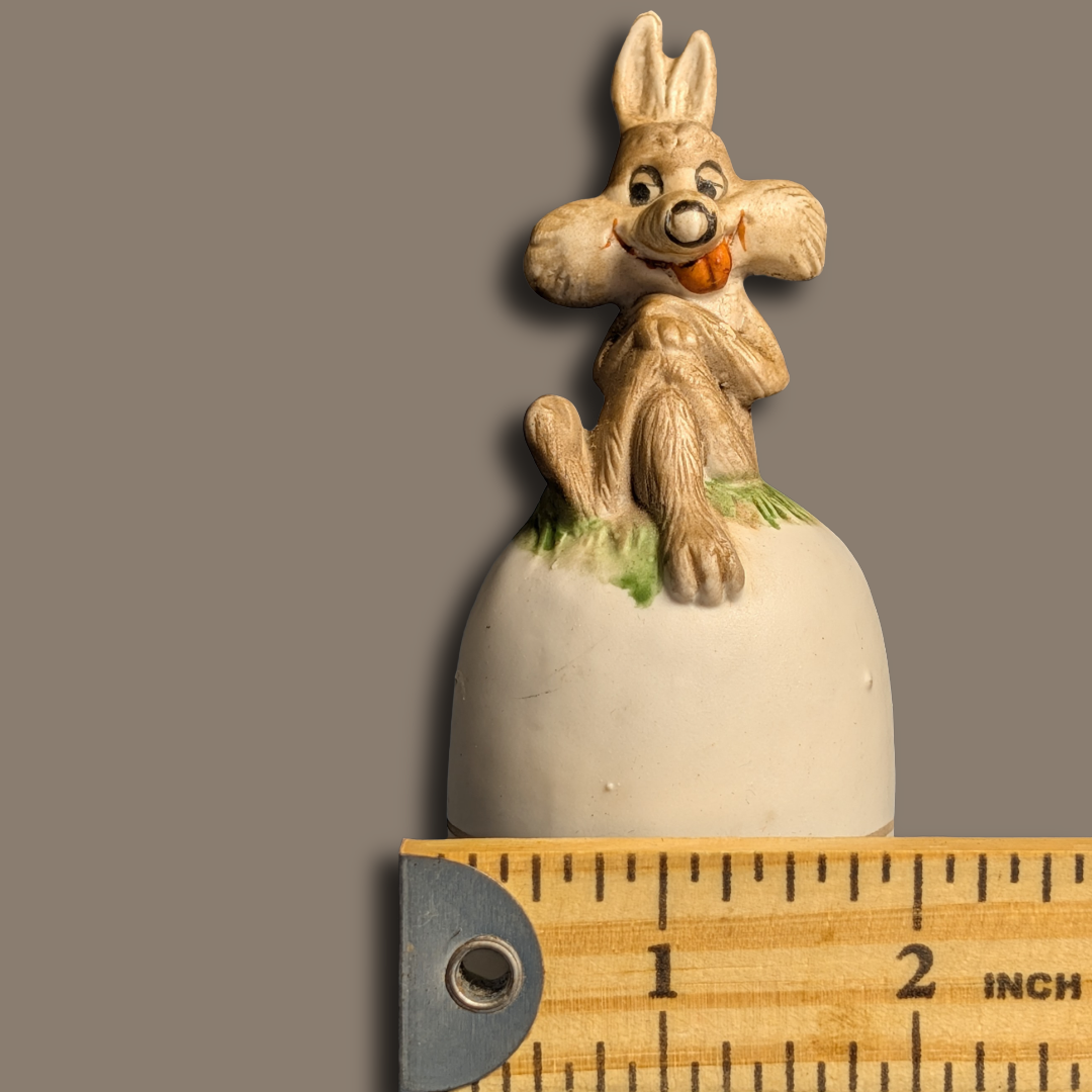 Price Products 1979 "Ugly Vintage" Licensed Looney Toons Wile E. Coyote bisque bell