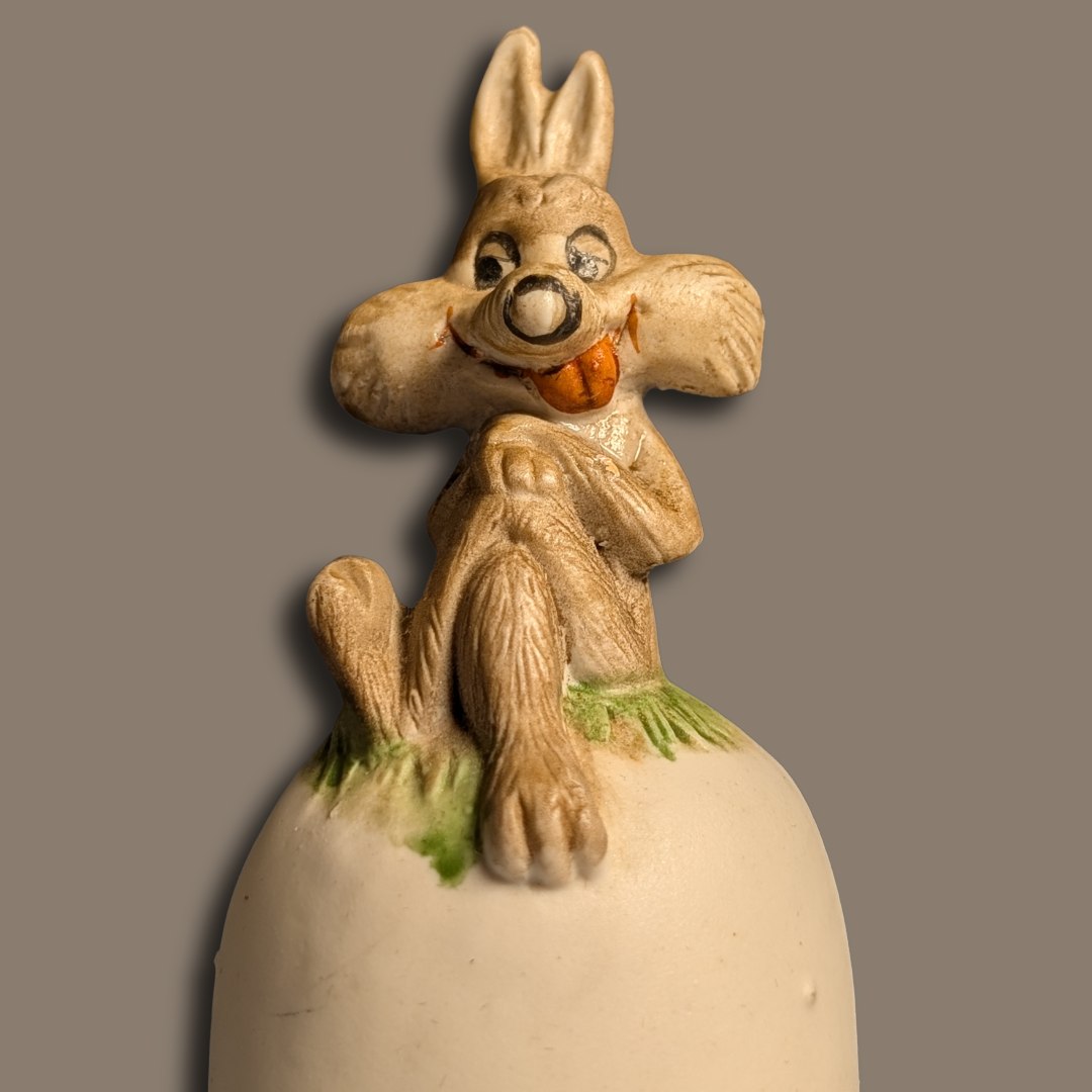Price Products 1979 "Ugly Vintage" Licensed Looney Toons Wile E. Coyote bisque bell