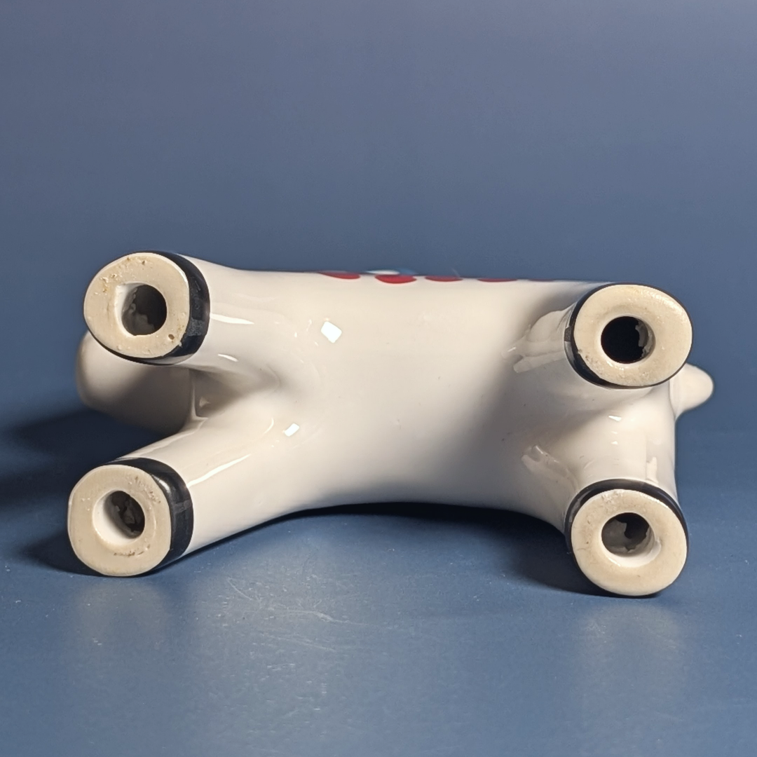 IKEA VINTERFINT White Ceramic Ram Figurine, Scandinavian Dala Folk Art, 2022 ret