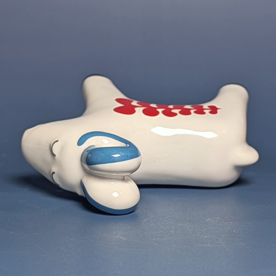 IKEA VINTERFINT White Ceramic Ram Figurine, Scandinavian Dala Folk Art, 2022 ret