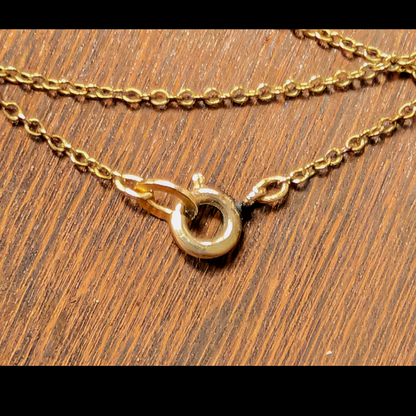 70s Romantic Victorian Revival Remembrance Gold Tone Locket w/Blue Enamel Flower