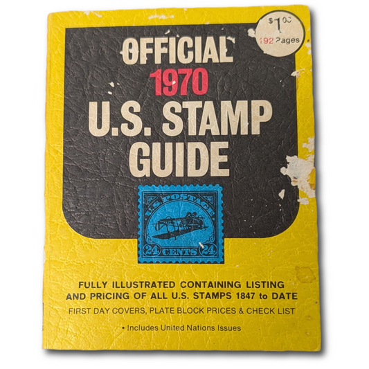 Vintage 1970 Official US Stamp Guide Paperback. Great retro ephemera!