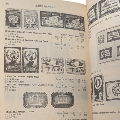 Vintage 1970 Official US Stamp Guide Paperback. Great retro ephemera!