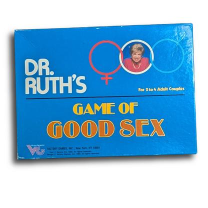 Dr. Ruth's Game of Good Sex board game, published 1985, appears complete