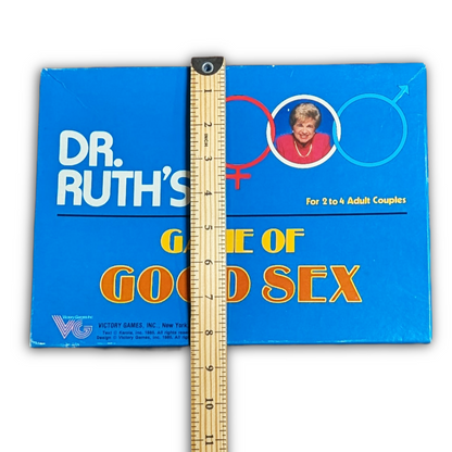 Dr. Ruth's Game of Good Sex board game, published 1985, appears complete