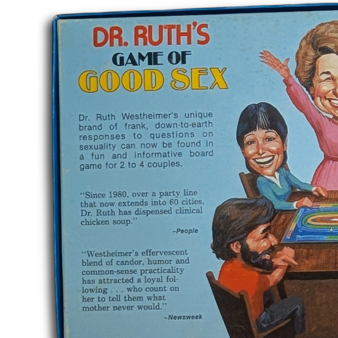 Dr. Ruth's Game of Good Sex board game, published 1985, appears complete