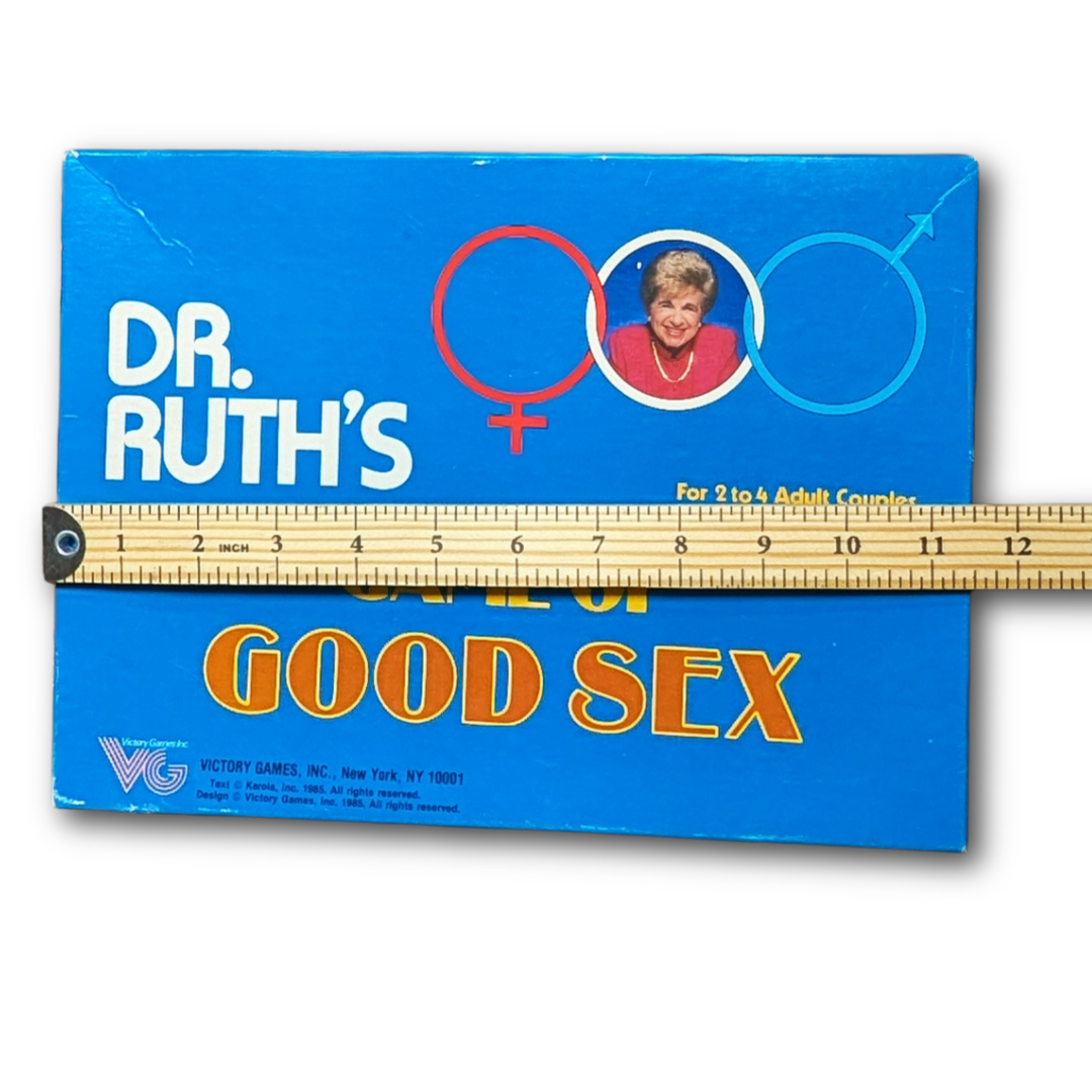 Dr. Ruth's Game of Good Sex board game, published 1985, appears complete