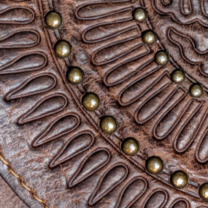 Patricia Nash Genuine Leather Colli Flap Wallet w/ Studded Arch Embossing Detail