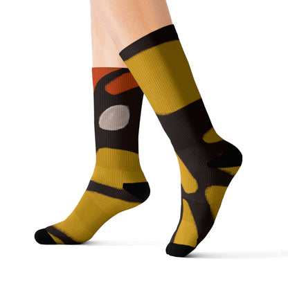 Monarch Majesty Unisex Cushioned Crew Socks ft. Original Butterfly Wing Art