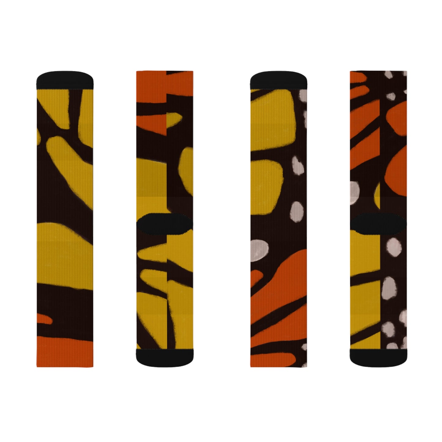 Monarch Majesty Unisex Cushioned Crew Socks ft. Original Butterfly Wing Art