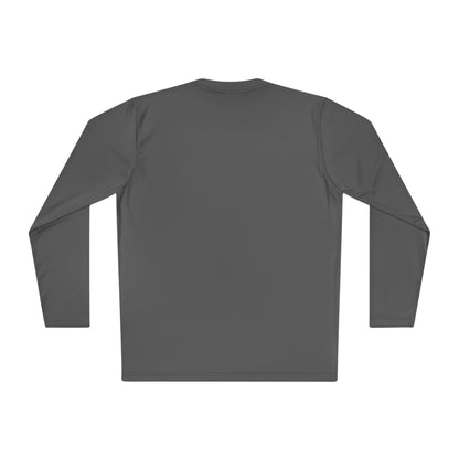 White Crow Yelling on Unisex Lightweight Long Sleeve Tee