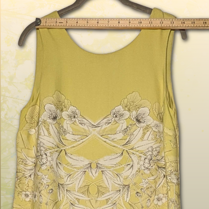 NEXT US size 6/UK size 10 Sleeveless Kiwi Green Gradient Floral Cocktail Dress