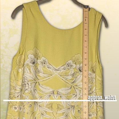 NEXT US size 6/UK size 10 Sleeveless Kiwi Green Gradient Floral Cocktail Dress