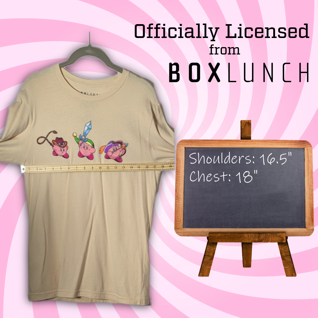 Officially Licensed BoxLunch Nintendo Kirby Long Sleeve Tee Shirt - Size Small