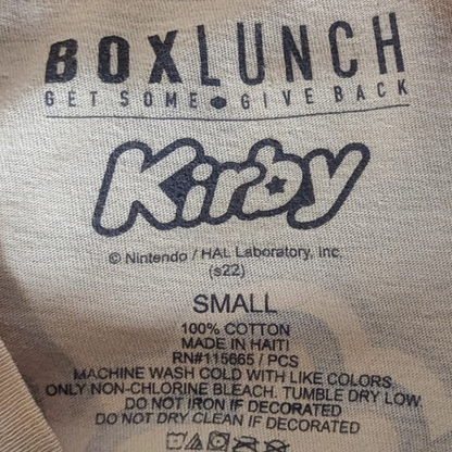 Officially Licensed BoxLunch Nintendo Kirby Long Sleeve Tee Shirt - Size Small