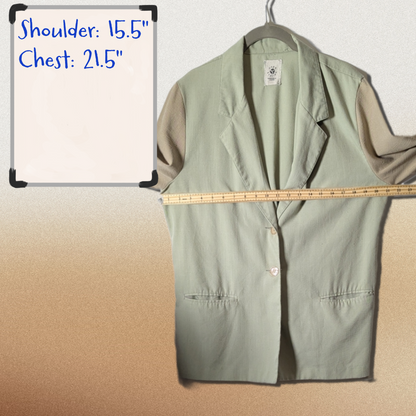 Hope Station Two-Tone Poly/Rayon Blend Blazer - Classic & Comfy Layering Piece
