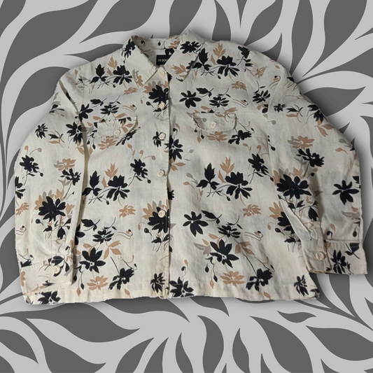 Vintage 20 South Floral Button-Down Blouse