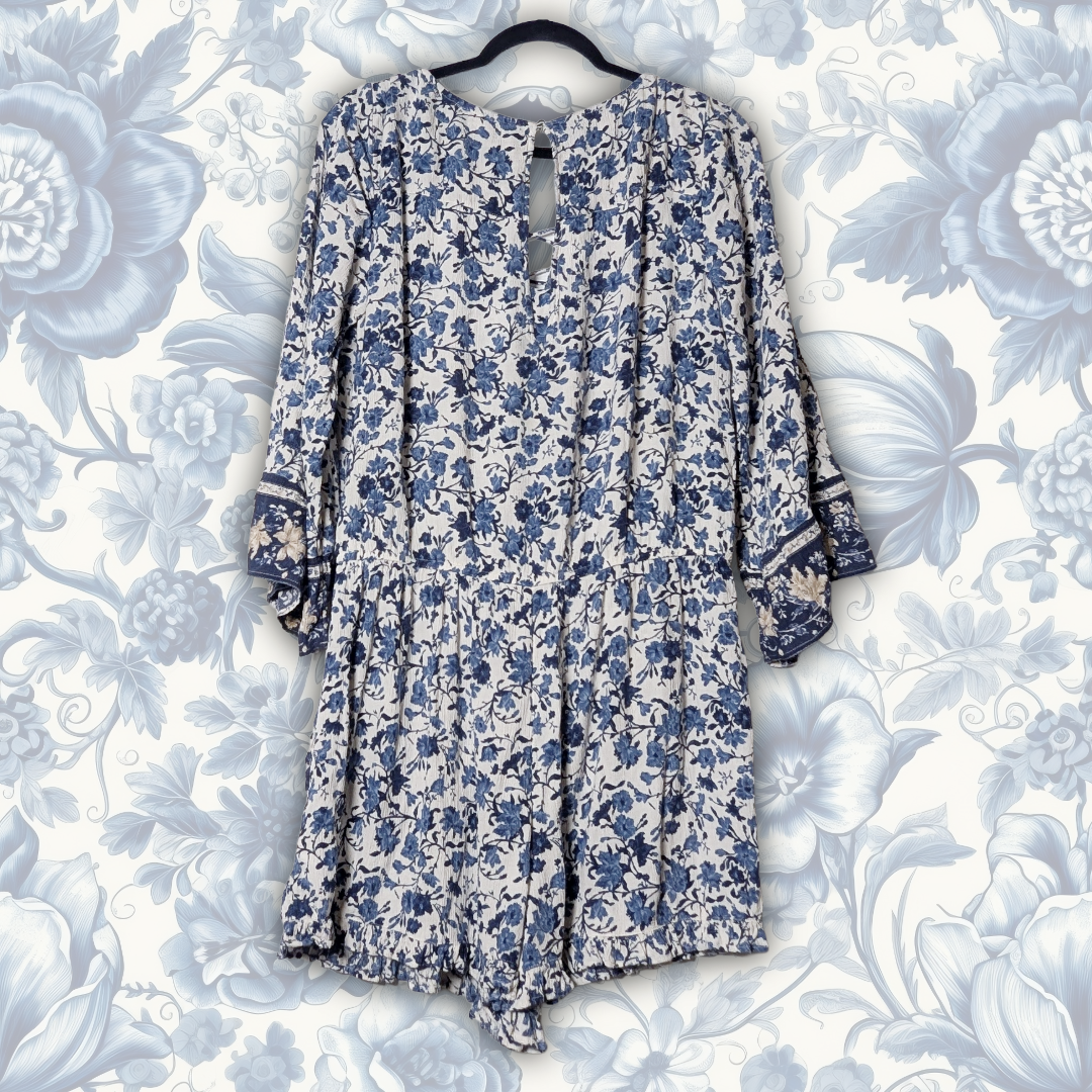 American Eagle size XS Floral Romper, Modal/Viscose blend
