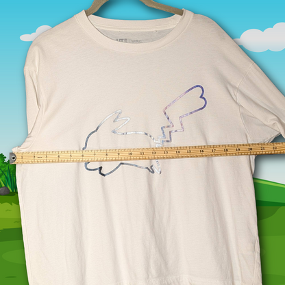 Uniqlo Pokemon Women's Size L Short Sleeve Crew Neck Graphic Tee/T-Shirt, White