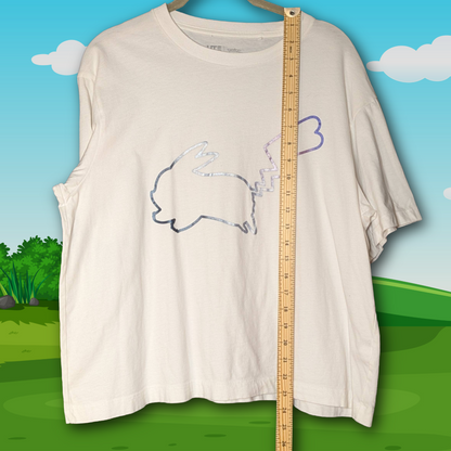 Uniqlo Pokemon Women's Size L Short Sleeve Crew Neck Graphic Tee/T-Shirt, White