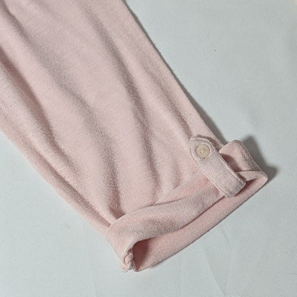 RXB Pink Bliss Rayon Blend Embroidered Top V-Neck Short Sleeve Shirt